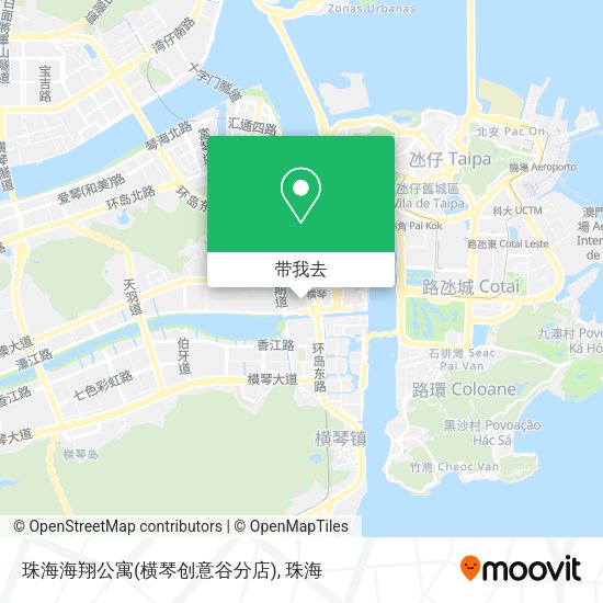 珠海海翔公寓(横琴创意谷分店)地图