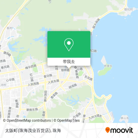 太阪町(珠海茂业百货店)地图