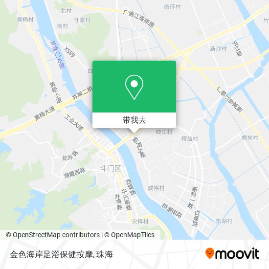 金色海岸足浴保健按摩地图