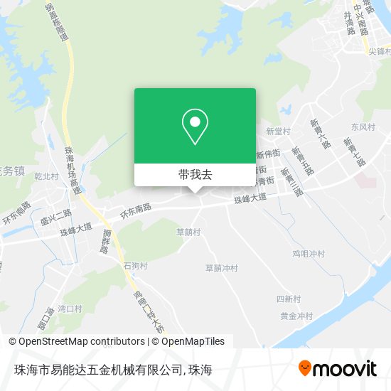 珠海市易能达五金机械有限公司地图