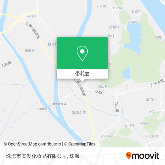 珠海市美发化妆品有限公司地图