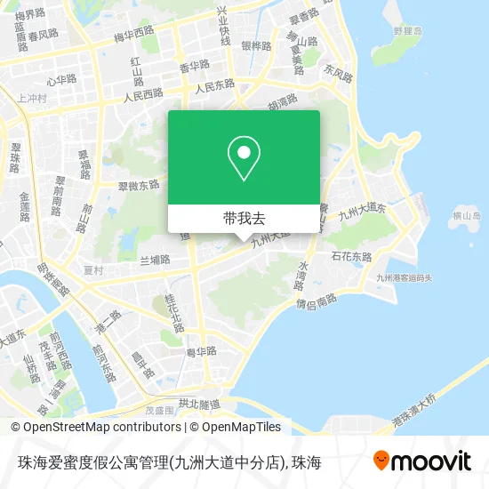 珠海爱蜜度假公寓管理(九洲大道中分店)地图