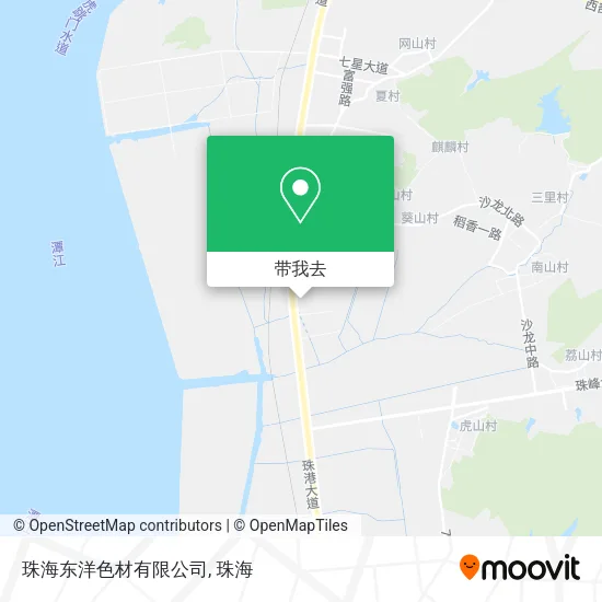 珠海东洋色材有限公司地图
