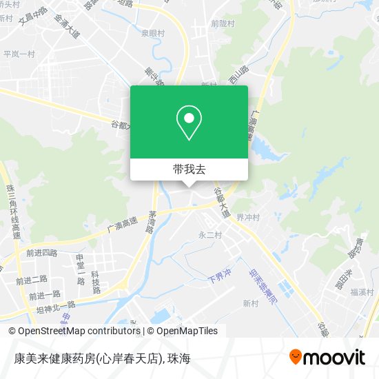 康美来健康药房(心岸春天店)地图