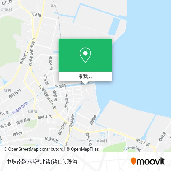 中珠南路/港湾北路(路口)地图