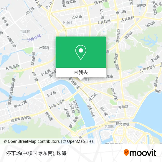 停车场(中联国际东南)地图