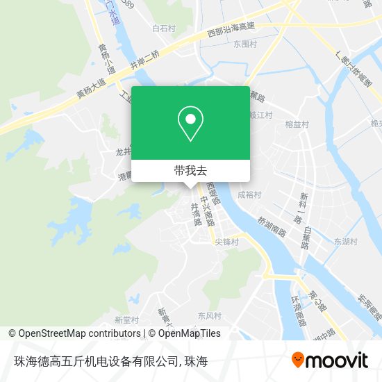 珠海德高五斤机电设备有限公司地图