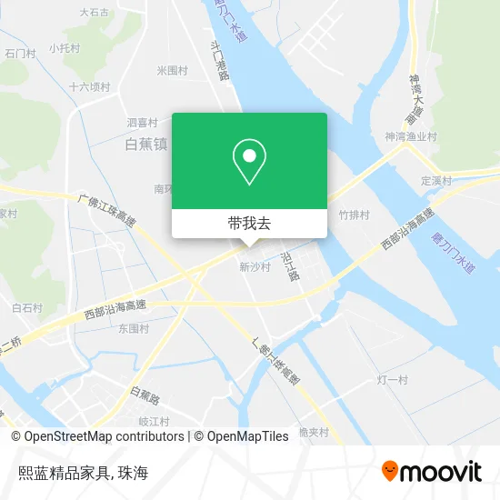 熙蓝精品家具地图