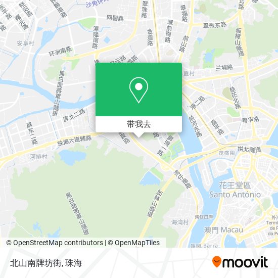 北山南牌坊街地图