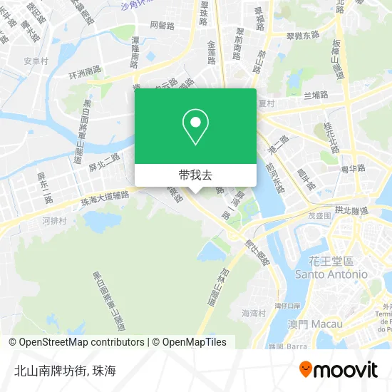北山南牌坊街地图