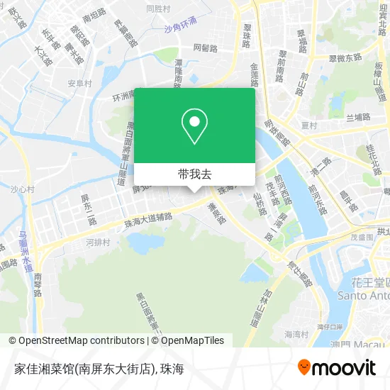 家佳湘菜馆(南屏东大街店)地图