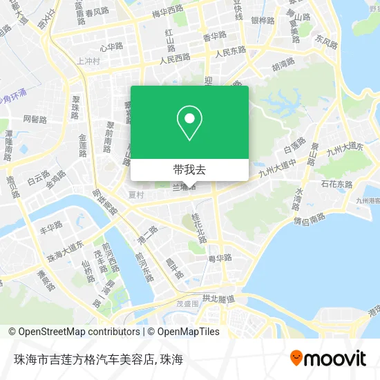 珠海市吉莲方格汽车美容店地图