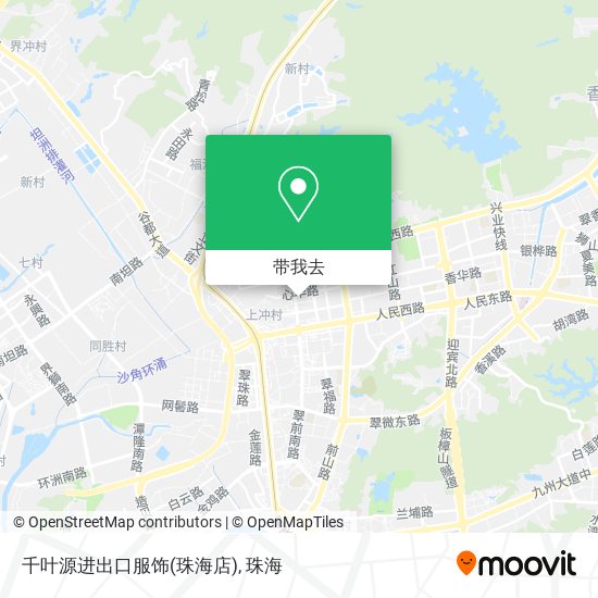 千叶源进出口服饰(珠海店)地图