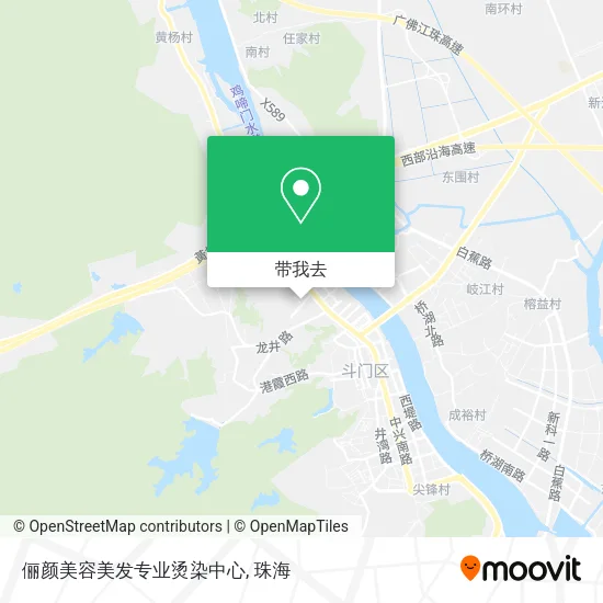俪颜美容美发专业烫染中心地图