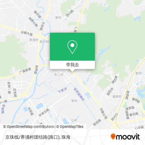京珠线/界涌村团结路(路口)地图