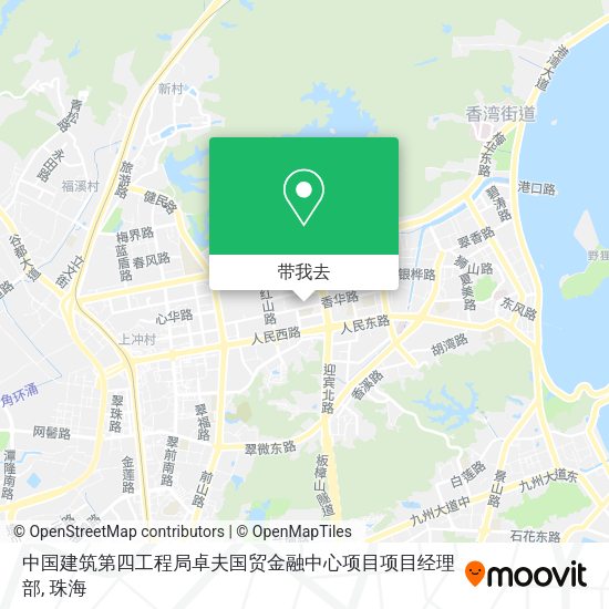 中国建筑第四工程局卓夫国贸金融中心项目项目经理部地图