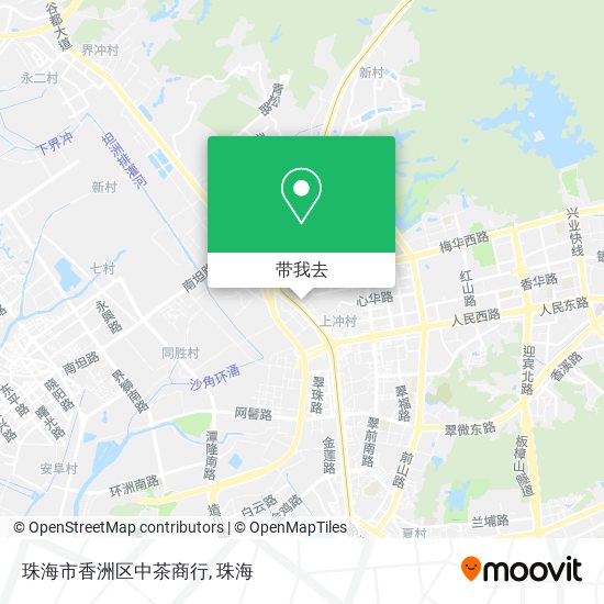珠海市香洲区中茶商行地图