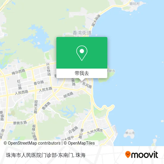 珠海市人民医院门诊部-东南门地图