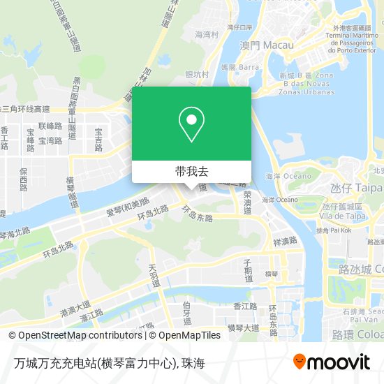 万城万充充电站(横琴富力中心)地图