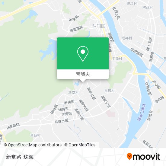 新堂路地图