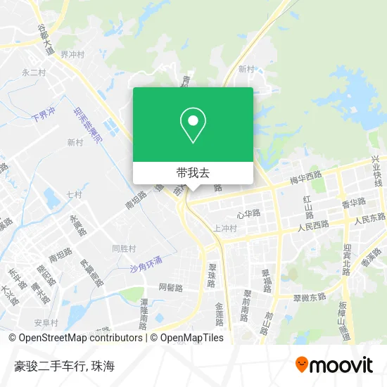 豪骏二手车行地图