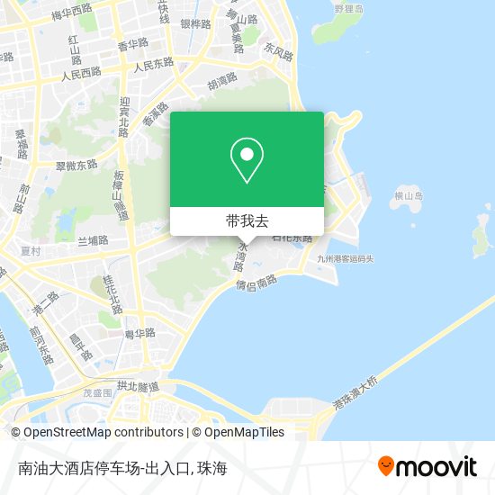 南油大酒店停车场-出入口地图