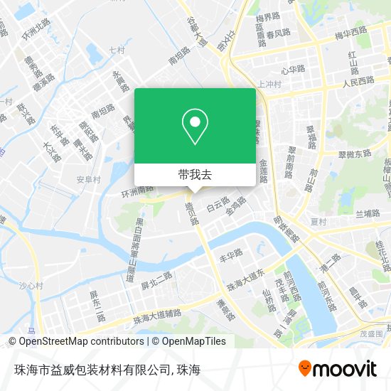 珠海市益威包装材料有限公司地图
