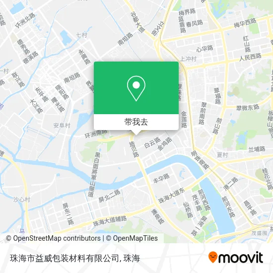 珠海市益威包装材料有限公司地图