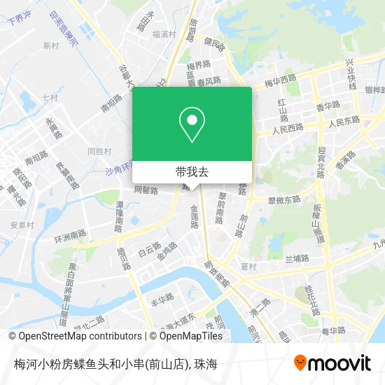 梅河小粉房鲽鱼头和小串(前山店)地图