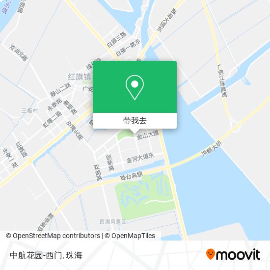 中航花园-西门地图