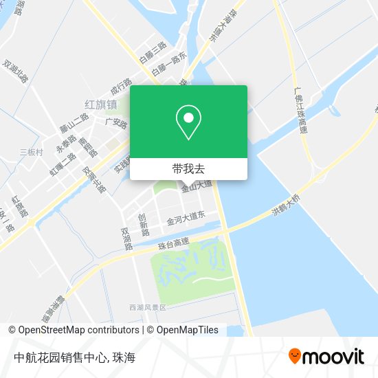 中航花园销售中心地图