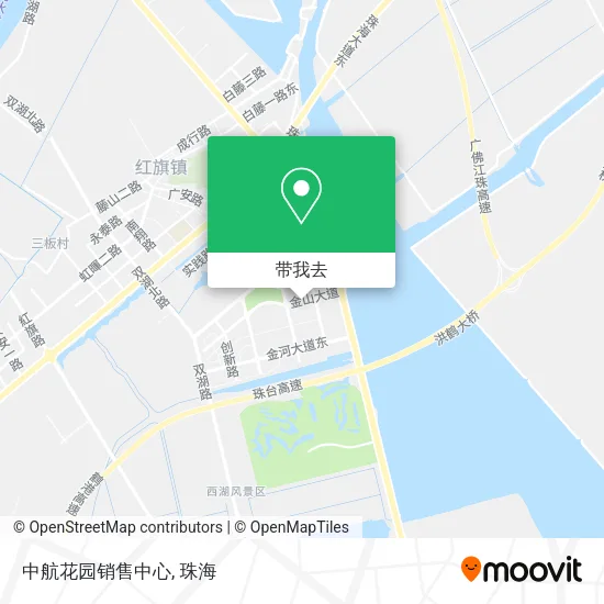 中航花园销售中心地图