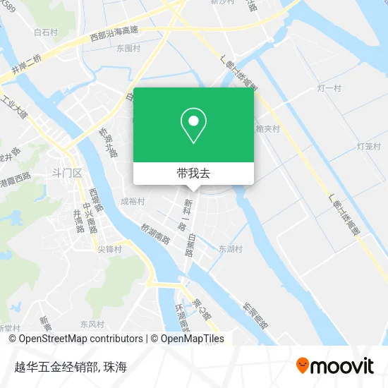 越华五金经销部地图