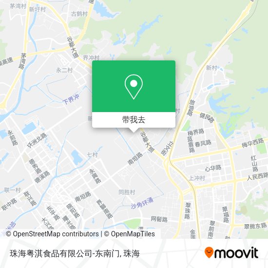 珠海粤淇食品有限公司-东南门地图