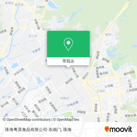 珠海粤淇食品有限公司-东南门地图