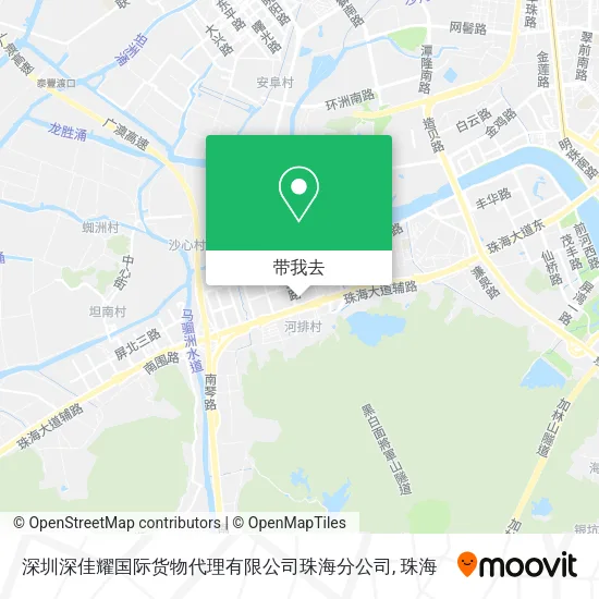 深圳深佳耀国际货物代理有限公司珠海分公司地图