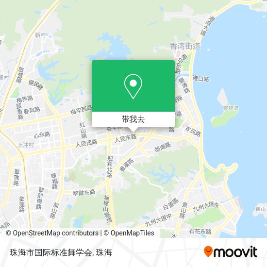 珠海市国际标准舞学会地图