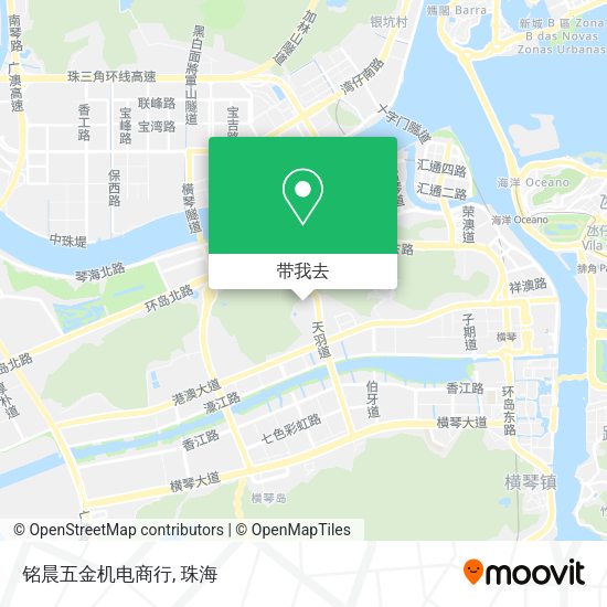 铭晨五金机电商行地图