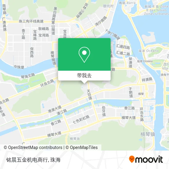 铭晨五金机电商行地图