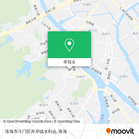 珠海市斗门区井岸镇水利会地图