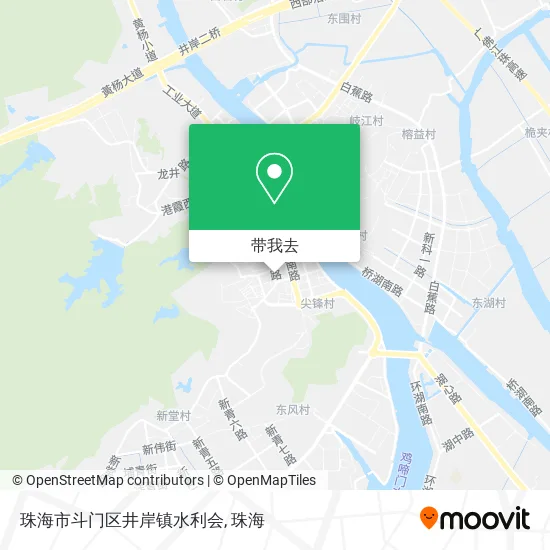 珠海市斗门区井岸镇水利会地图