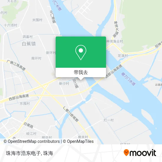 珠海市浩东电子地图