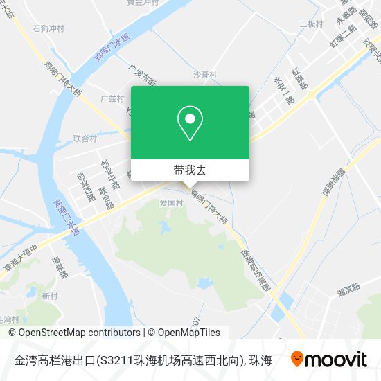 金湾高栏港出口(S3211珠海机场高速西北向)地图