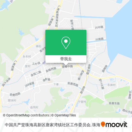 中国共产堂珠海高新区唐家湾镇社区工作委员会地图