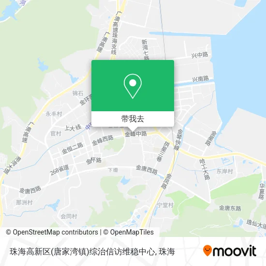 珠海高新区(唐家湾镇)综治信访维稳中心地图
