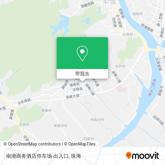 南潮商务酒店停车场-出入口地图