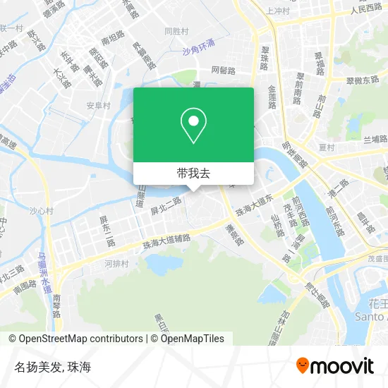 名扬美发地图