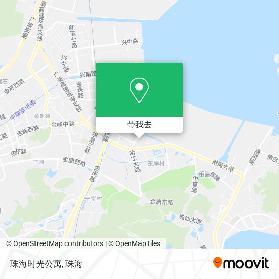 珠海时光公寓地图