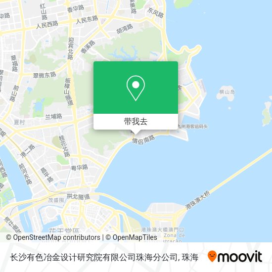 长沙有色冶金设计研究院有限公司珠海分公司地图