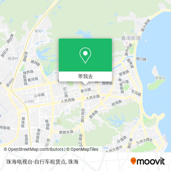 珠海电视台-自行车租赁点地图